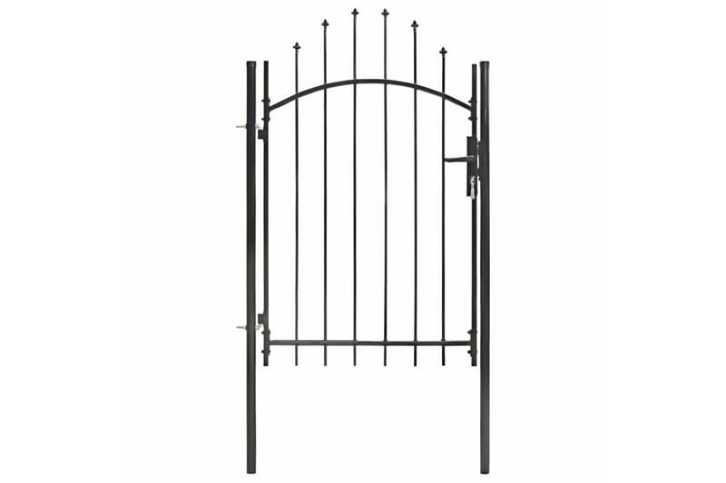 Trädgårdsgrind stål 1x2 cm svart - Svart - Utemöbler - Övrigt utemöbler - Tillbehör - Staket & grindar
