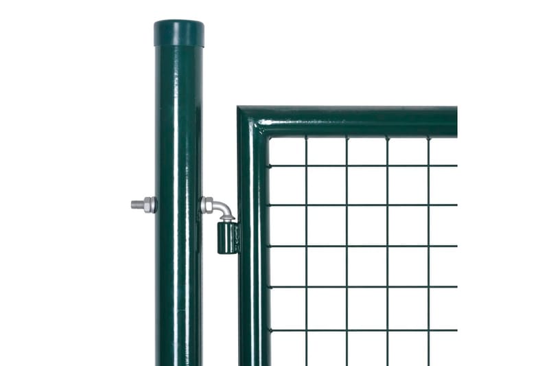 Trädgårdsgrind stål 306x150 cm grön - Grön - Staket & grindar