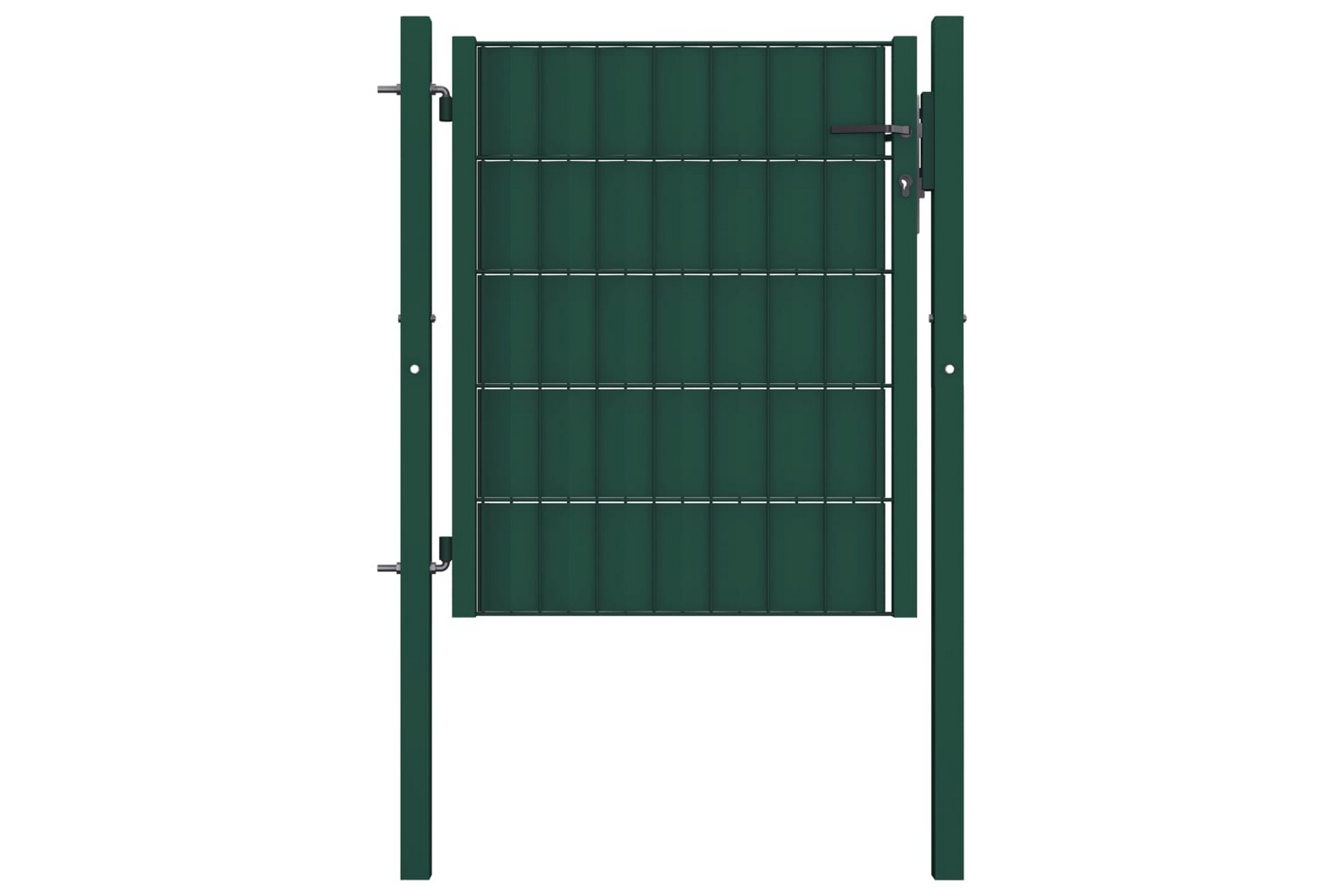 Trädgårdsgrind PVC och stål 100×101 cm grön – Grön