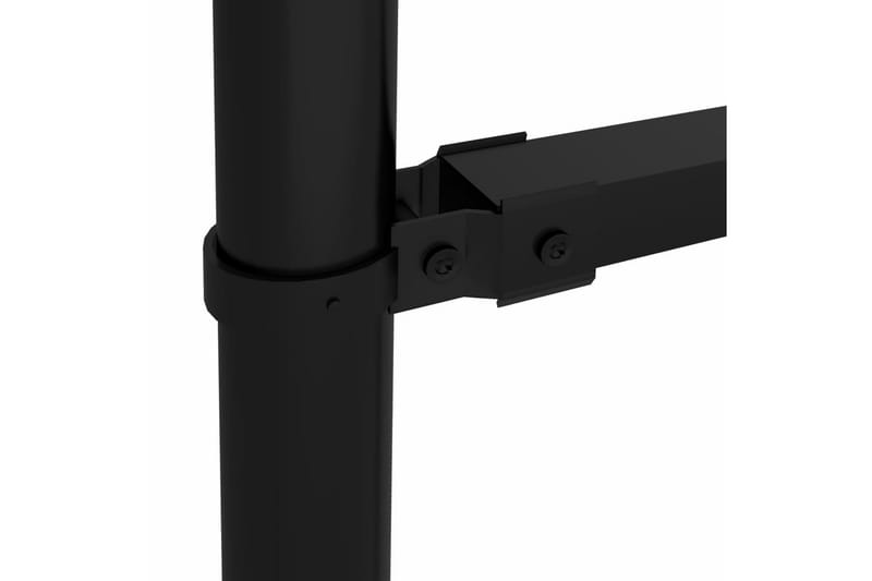 Trädgårdsstaket med spjuttopp stål (0,5-0,75)x11,9 m svart - Svart - Utemöbler - Övrigt utemöbler - Tillbehör - Staket & grindar