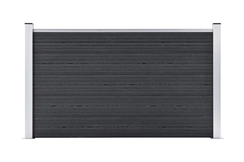 Staketpanel WPC 180x105 cm grå - Grå - Staket & grindar