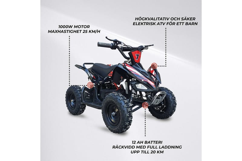Swoop El Fyrhjuling Adventurer 1000W - Blå - Förvaring - Hyllor - Förvaringshylla - Lagerhylla