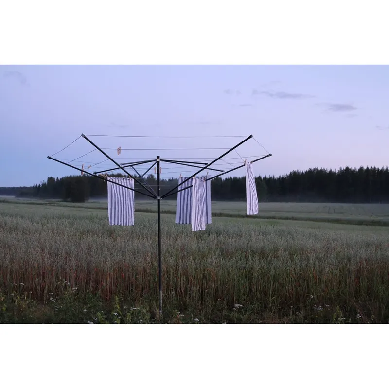 Torkvinda Varax 5-armad Grå - Grå - Utemöbler - Övrigt utemöbler - Tillbehör - Övriga trädgårdstillbehör