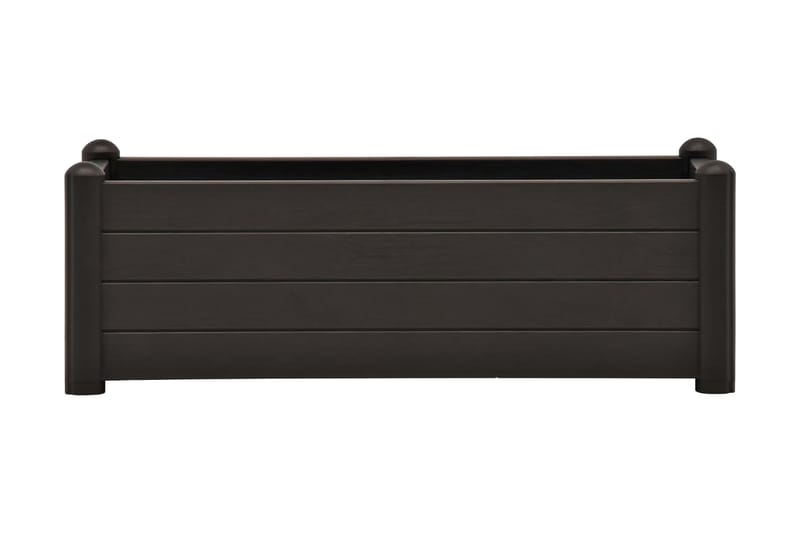 Upphöjd odlingslåda PP antracit 100x43x35 cm - Grå - Inredning & dekor - Trädgårdsdekoration - Utomhuskrukor - Blomlåda