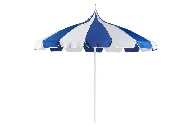 Balkongparasoll Minoa Blå/Vit, Blå/Vit