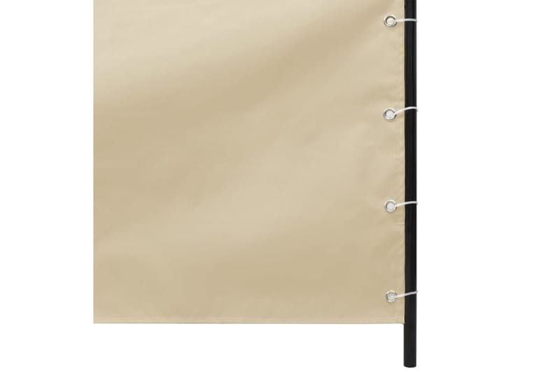 Balkongskärm beige 140x240 cm oxfordtyg - Beige - Skärmskydd & vindskydd