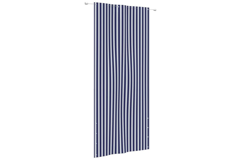 Balkongskärm blå och vit 120x240 cm oxfordtyg - Blå/Vit - Utemöbler - Solskydd - Skärmskydd & vindskydd
