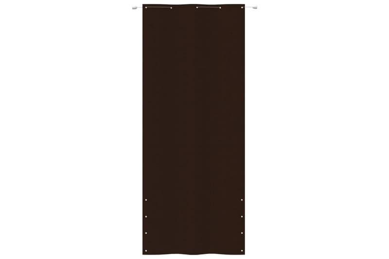 Balkongskärm brun 100x240 cm oxfordtyg - Brun - Utemöbler - Solskydd - Skärmskydd & vindskydd