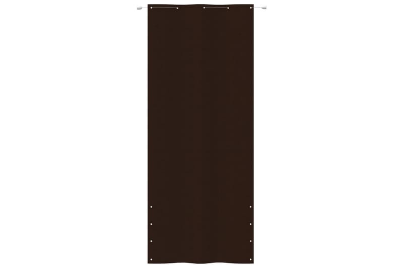 Balkongskärm brun 100x240 cm oxfordtyg - Brun - Skärmskydd & vindskydd