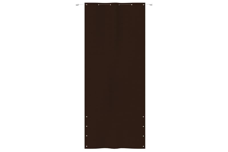 Balkongskärm brun 120x240 cm oxfordtyg - Brun - Skärmskydd & vindskydd