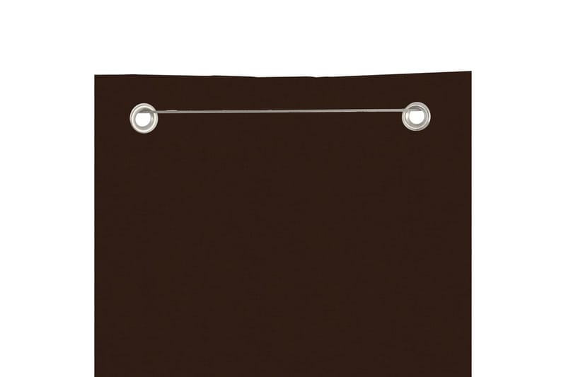 Balkongskärm brun 140x240 cm oxfordtyg - Brun - Utemöbler - Solskydd - Skärmskydd & vindskydd