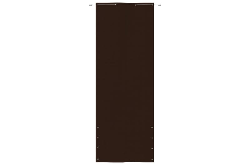 Balkongskärm brun 80x240 cm oxfordtyg - Brun - Skärmskydd & vindskydd