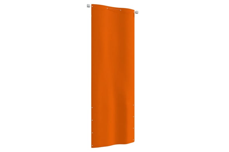 Balkongskärm orange 80x240 cm oxfordtyg - Orange - Skärmskydd & vindskydd