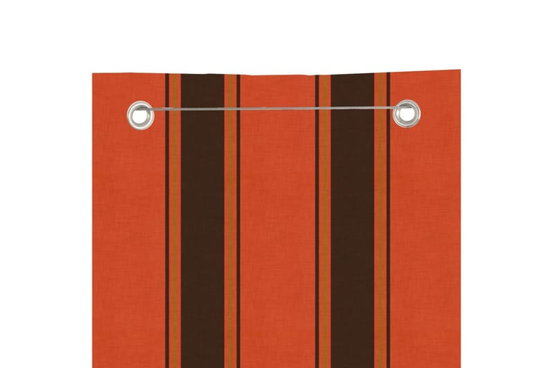 Balkongskärm orange och brun 140x240 cm oxfordtyg - Orange/brun - Skärmskydd & vindskydd