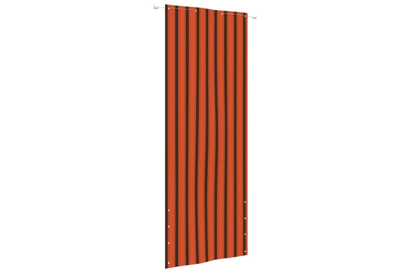 Balkongskärm orange och brun 80x240 cm oxfordtyg - Orange/brun - Skärmskydd & vindskydd