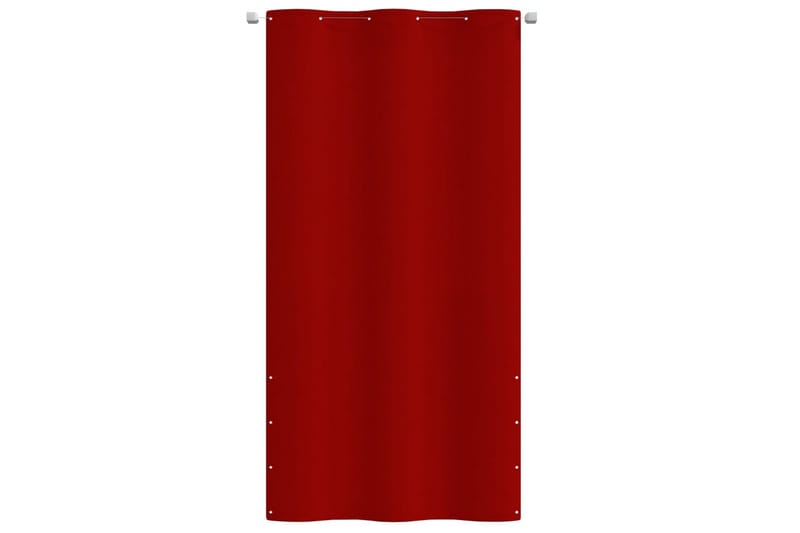 Balkongskärm röd 120x240 cm oxfordtyg - Röd - Utemöbler - Solskydd - Skärmskydd & vindskydd