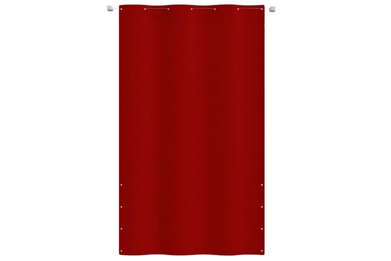 Balkongskärm röd 140x240 cm oxfordtyg - Röd - Utemöbler - Solskydd - Skärmskydd & vindskydd