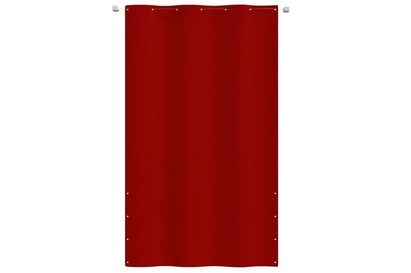 Balkongskärm röd 140x240 cm oxfordtyg - Röd - Skärmskydd & vindskydd