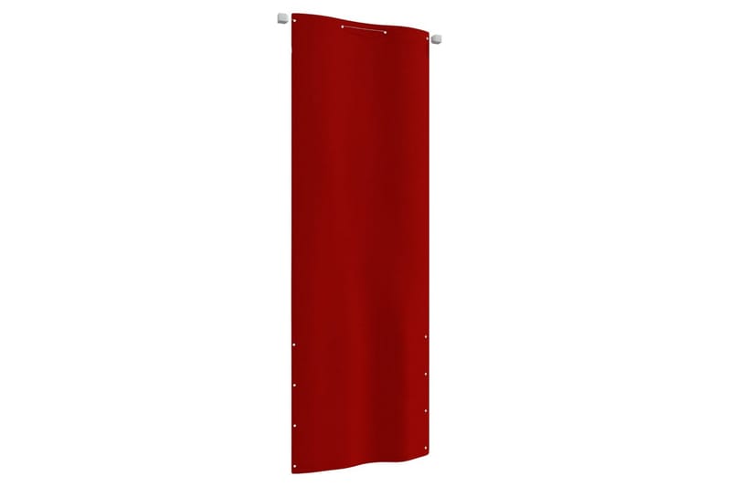 Balkongskärm röd 80x240 cm oxfordtyg - Röd - Skärmskydd & vindskydd