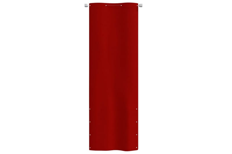 Balkongskärm röd 80x240 cm oxfordtyg - Röd - Skärmskydd & vindskydd