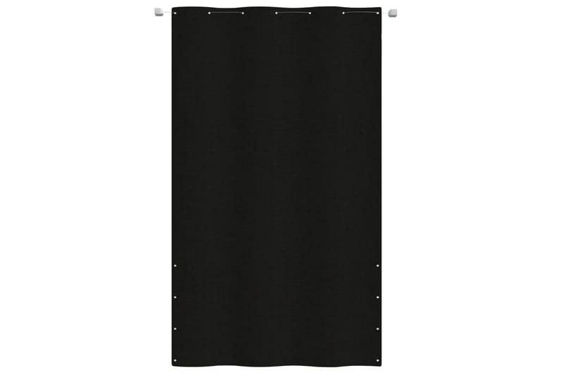 Balkongskärm svart 140x240 cm oxfordtyg - Svart - Utemöbler - Solskydd - Skärmskydd & vindskydd