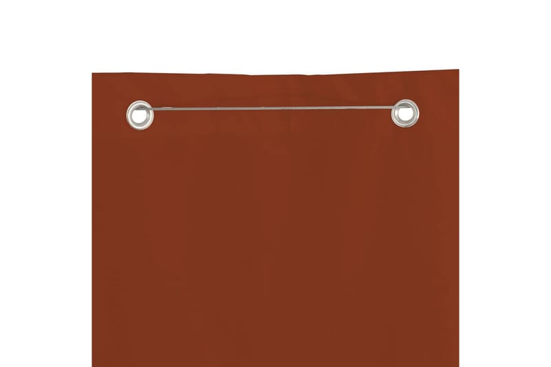 Balkongskärm terrakotta 80x240 cm oxfordtyg - Terrakotta - Utemöbler - Solskydd - Skärmskydd & vindskydd