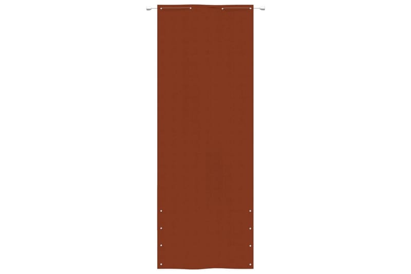 Balkongskärm terrakotta 80x240 cm oxfordtyg - Terrakotta - Skärmskydd & vindskydd