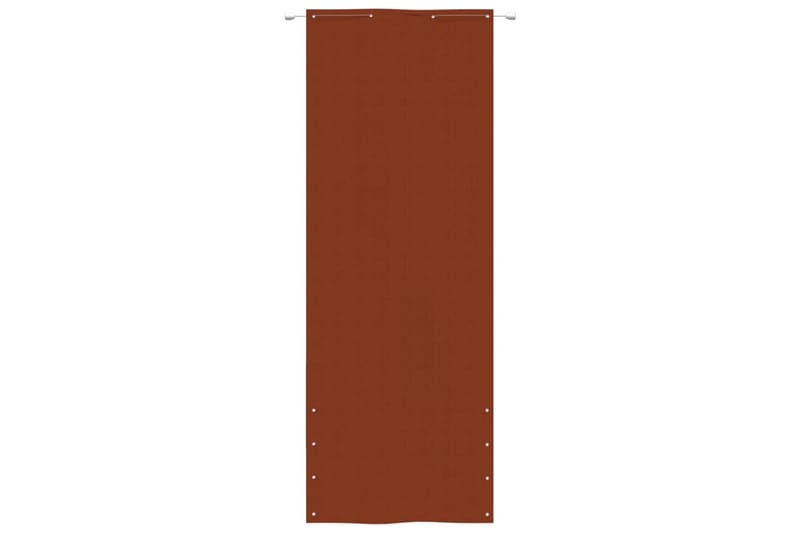 Balkongskärm terrakotta 80x240 cm oxfordtyg - Terrakotta - Utemöbler - Solskydd - Skärmskydd & vindskydd