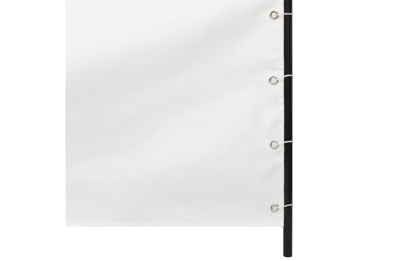 Balkongskärm vit 100x240 cm oxfordtyg - Vit - Skärmskydd & vindskydd