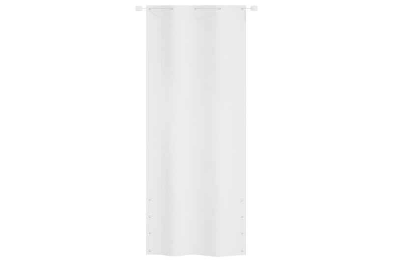 Balkongskärm vit 100x240 cm oxfordtyg - Vit - Skärmskydd & vindskydd