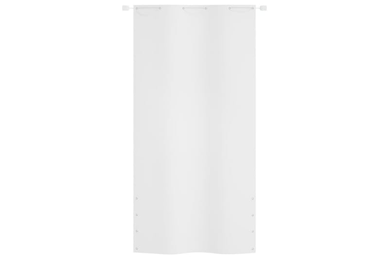Balkongskärm vit 120x240 cm oxfordtyg - Vit - Skärmskydd & vindskydd