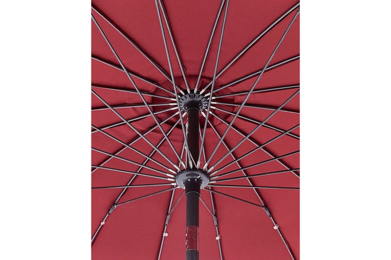 FAENZA Parasoll 255 cm Röd/Svart - Utemöbler - Solskydd - Parasoll