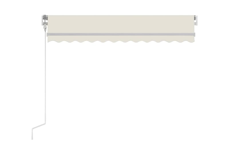 Automatisk markis 350x250 cm gräddvit - Vit - Utemöbler - Solskydd - Markiser