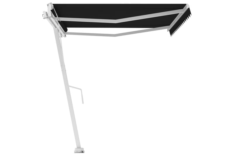 Automatisk markis fristående 400x350 cm antracit - Grå - Utemöbler - Solskydd - Markiser