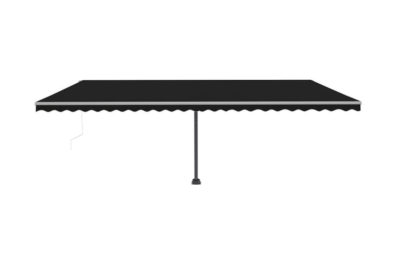 Automatisk markis med vindsensor & LED 600x300 cm antracit - Antracit - Utemöbler - Solskydd - Markiser - Fönstermarkis