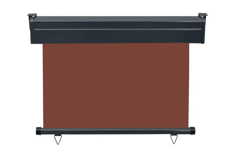 Balkongmarkis 100x250 cm brun - Brun - Utemöbler - Solskydd - Markiser - Fönstermarkis