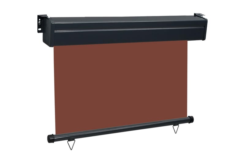Balkongmarkis 100x250 cm brun - Brun - Utemöbler - Solskydd - Markiser - Fönstermarkis