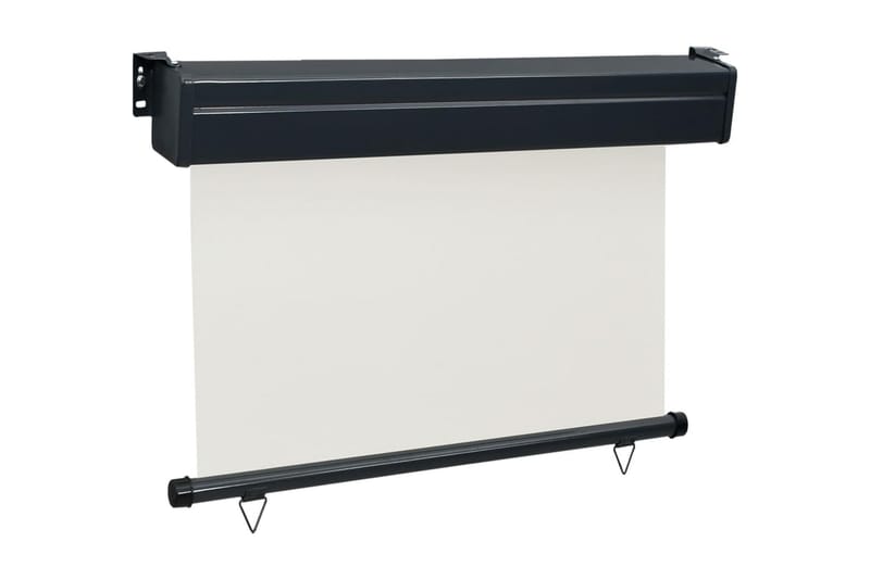 Balkongmarkis 100x250 cm gräddvit - Vit - Utemöbler - Solskydd - Markiser - Fönstermarkis