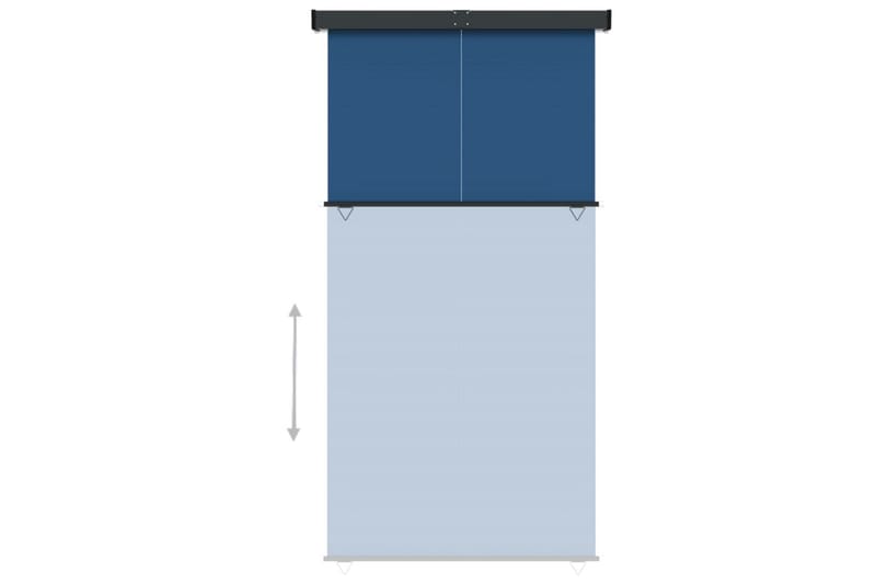 Balkongmarkis 170x250 cm blå - Blå - Sidomarkis - Skärmskydd & vindskydd - Markiser