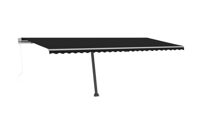 Fristående automatisk markis 600x300 cm antracit - Grå - Utemöbler - Solskydd - Markiser - Fönstermarkis