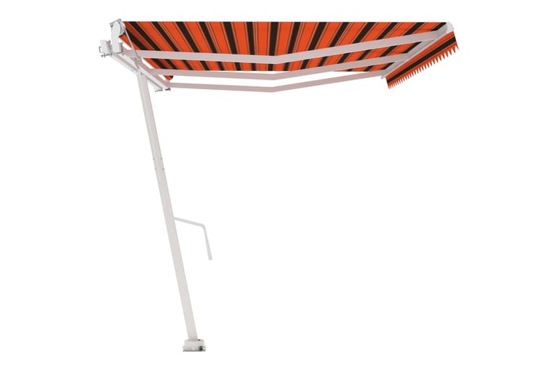 Fristående automatisk markis 600x300 cm orange/brun - Orange - Markiser - Terrassmarkis