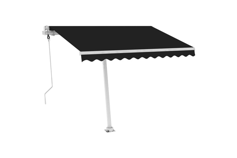 Fristående markis automatisk 300x250 cm antracit - Grå - Utemöbler - Solskydd - Markiser