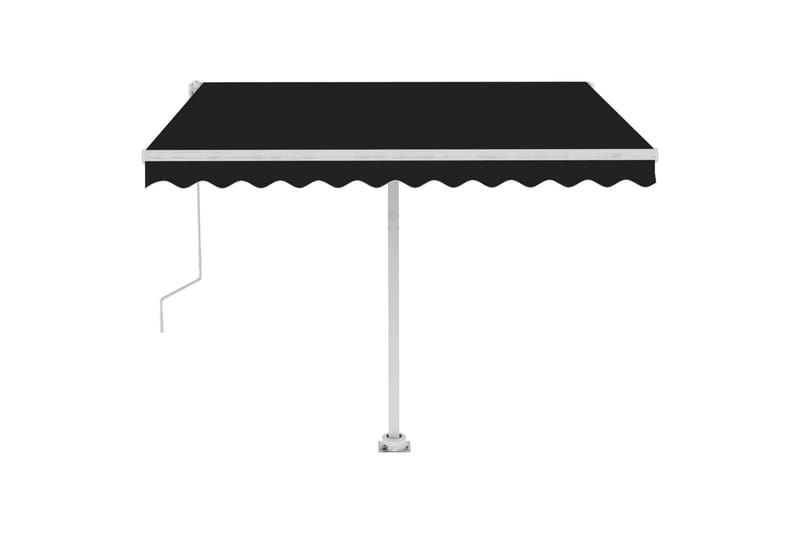 Fristående markis automatisk 300x250 cm antracit - Grå - Utemöbler - Solskydd - Markiser