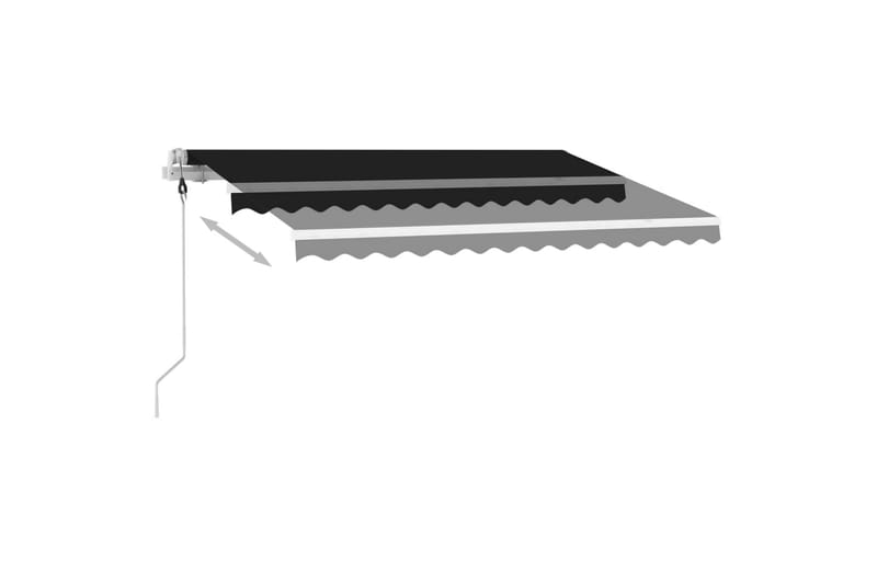 Fristående markis automatisk 300x250 cm antracit - Grå - Utemöbler - Solskydd - Markiser