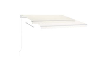 Fristående markis automatisk 300x250 cm gräddvit - Vit - Utemöbler - Solskydd - Markiser