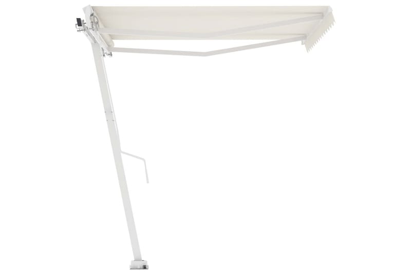 Fristående markis automatisk 300x250 cm gräddvit - Vit - Utemöbler - Solskydd - Markiser