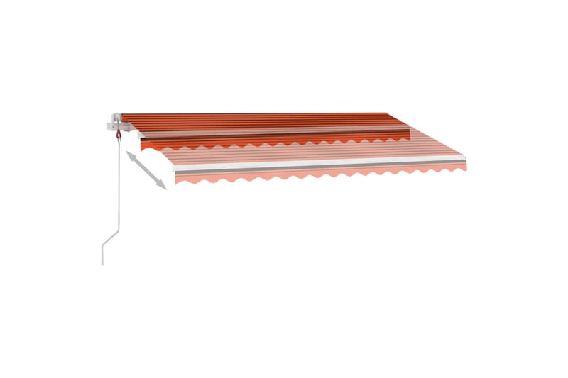 Fristående markis automatisk 400x300cm orange/brun - Orange - Markiser - Terrassmarkis