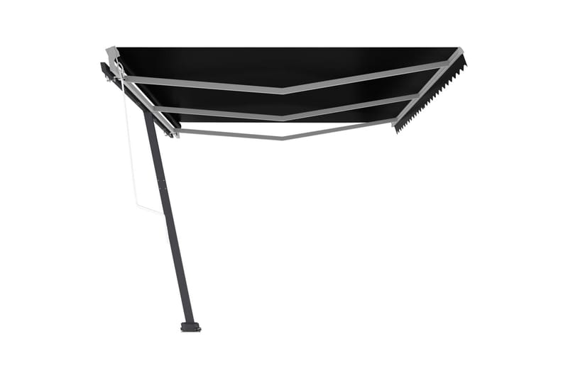 Fristående markis automatisk 600x350 cm antracit - Grå - Utemöbler - Solskydd - Markiser - Fönstermarkis