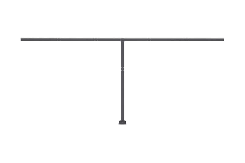 Fristående markis automatisk 600x350 cm antracit - Grå - Utemöbler - Solskydd - Markiser - Fönstermarkis
