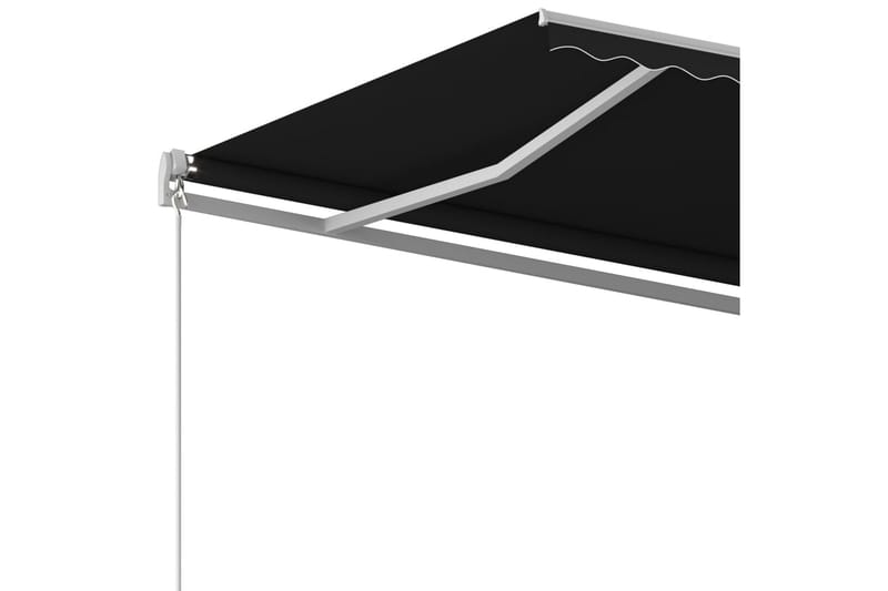 Fristående markis automatisk 600x350 cm antracit - Grå - Utemöbler - Solskydd - Markiser - Fönstermarkis